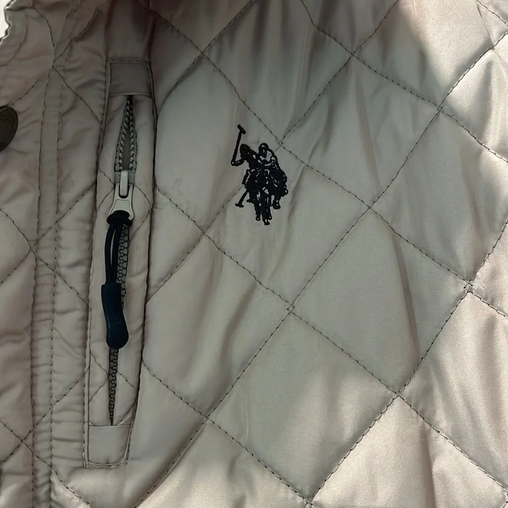 Ralph Lauren Men’s tan vest - zip & snap front large - Picture 4 of 7